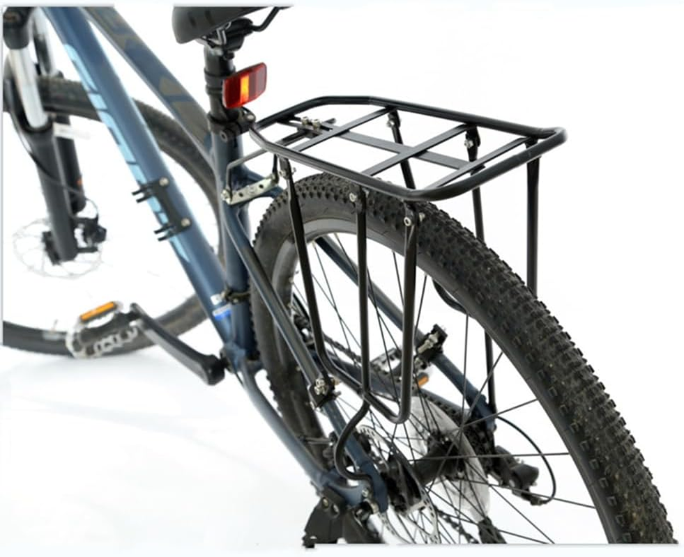 YUNNUO Bicycle Cargo Rack Rear Bike Rack,Bike Luggage Rack Fits Most Mountain Bikes and Road Bikes,130 Lbs(60Kg) Capacity image number 1