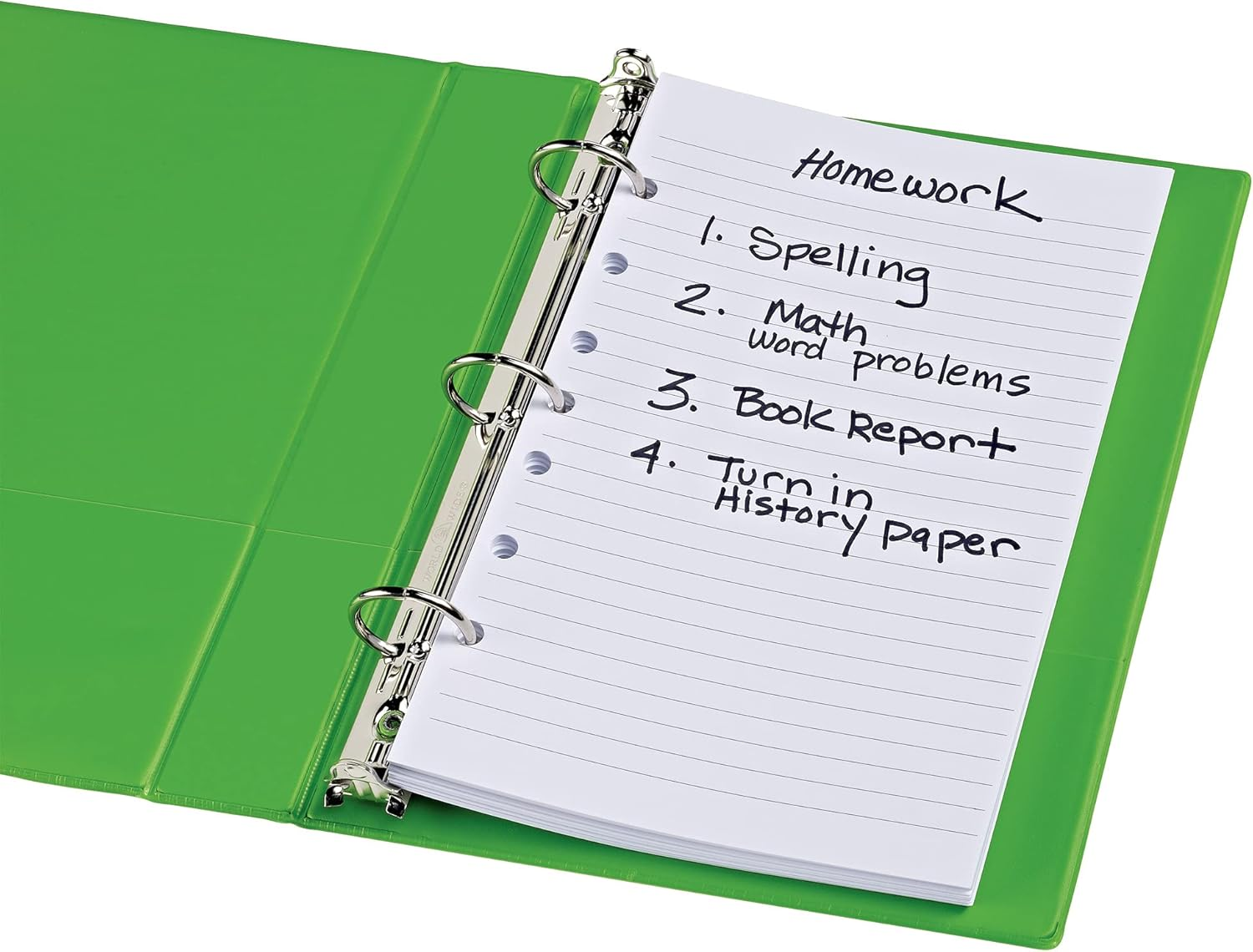 Avery Mini Binder Filler Paper for 3 Ring Binders or 7 Ring Binders, College Ruled, 5.5" X 8.5", 100 Sheets per Pack, 6 Packs, 600 Sheets Total (14230) image number 4