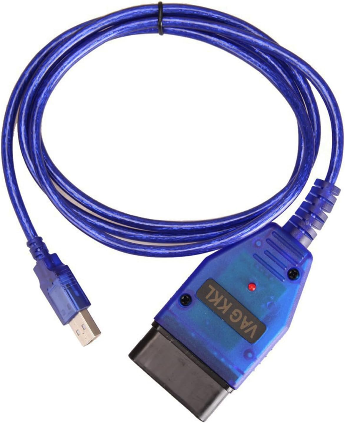 VAG-COM OBD2 USB Scanner Cable CH340 Chip for Vw/Audi/Skoda/Seat | Diagnostic Coding Tool & Auto Scan | 1995-2023 Vehicles | KKL 409.1 ECU Programming