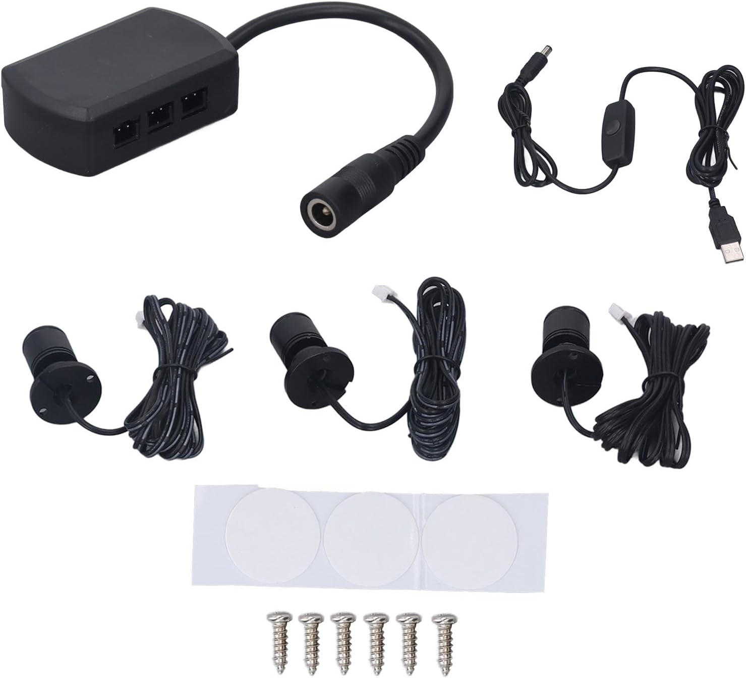 Mini LED Spot Lights, Multifunction Spotlight, USB Powered, Easy Installation, Adjustable, Black, Netural Light image number 5