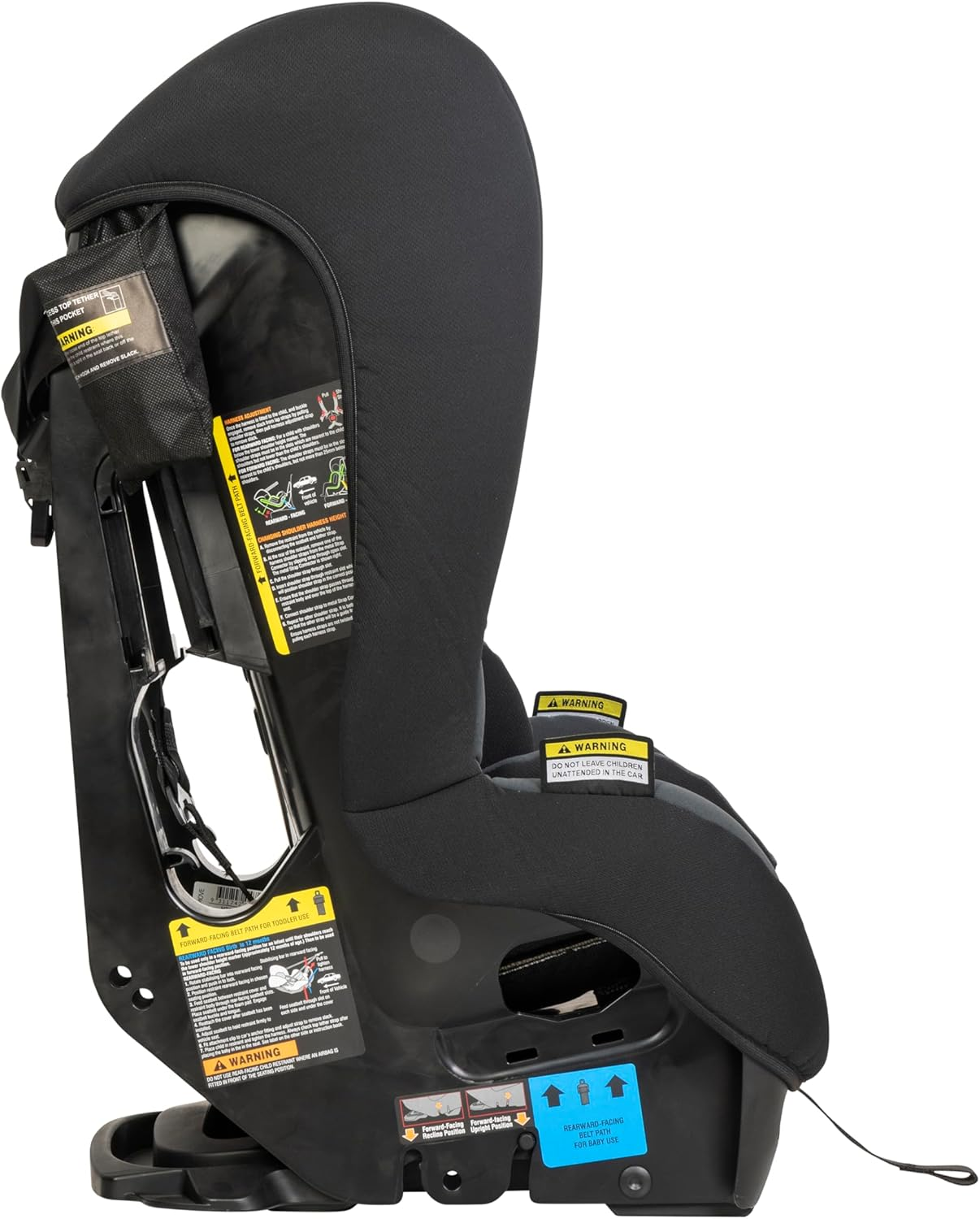 Hipod Roma Convertible Car Seat, Rearward Facing (Birth &ndash; 12 Months) Forward Facing (12 Months &ndash; 4 Years), Baby Child Car Seat, Machine Washable Cover, Seat Belt Installation, Black, (4720) image number 5