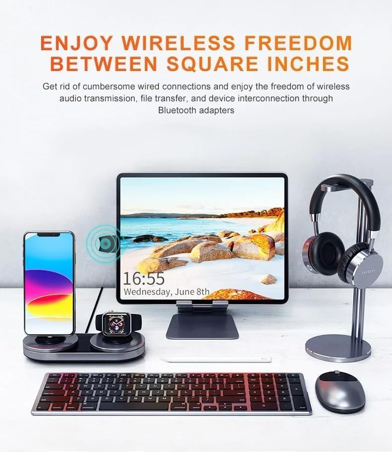 USB Bluetooth 5.3 Dongle Adapter for PC Speaker Wireless, Mouse Keyboard Music Audio Receiver Transmitter Bluetooth image number 2