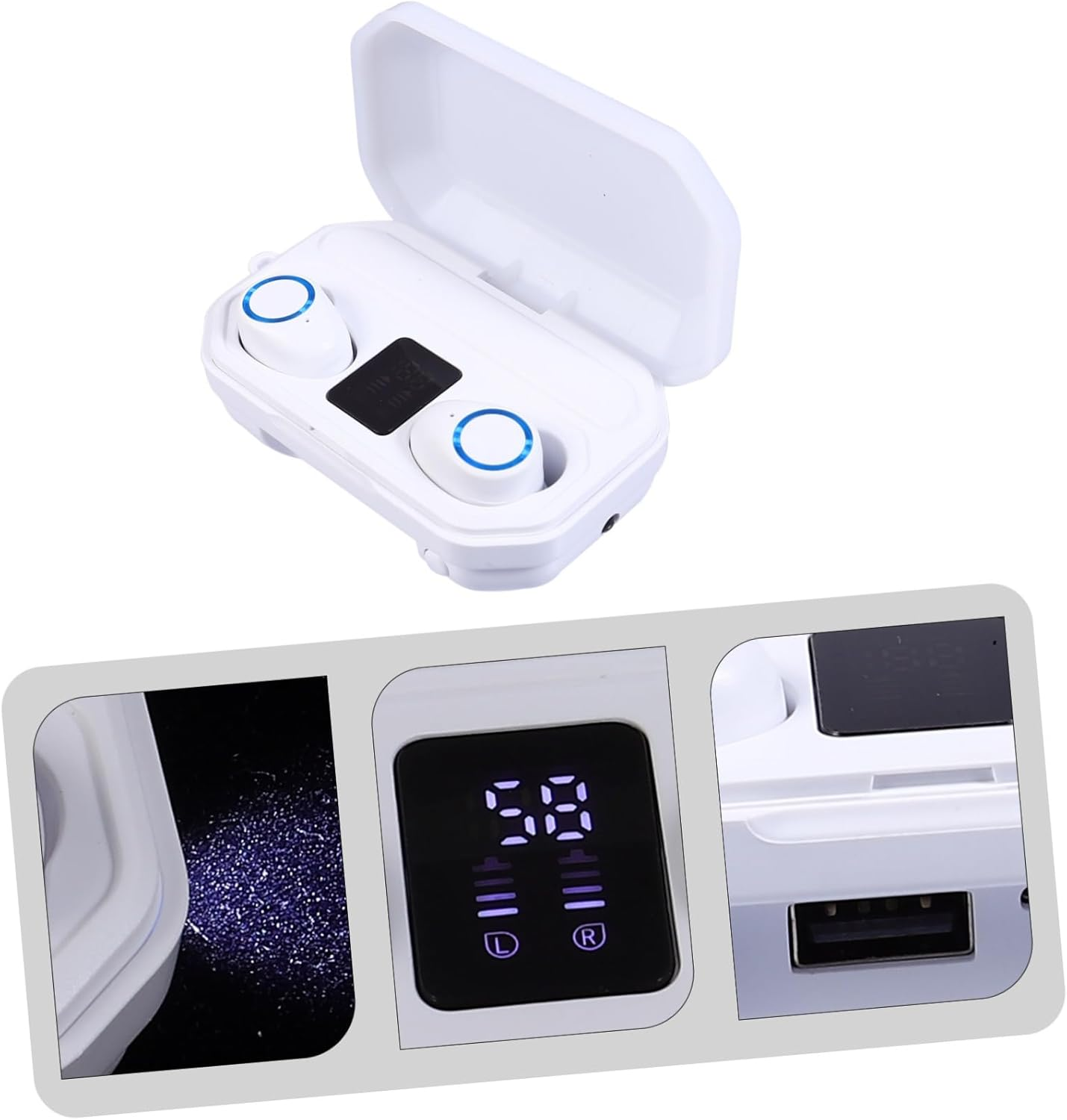 CIYODO Wireless Headphones Touch Control Stereo In-Ear Headset Built-In Microphone Lightweight Comfortable image number 6