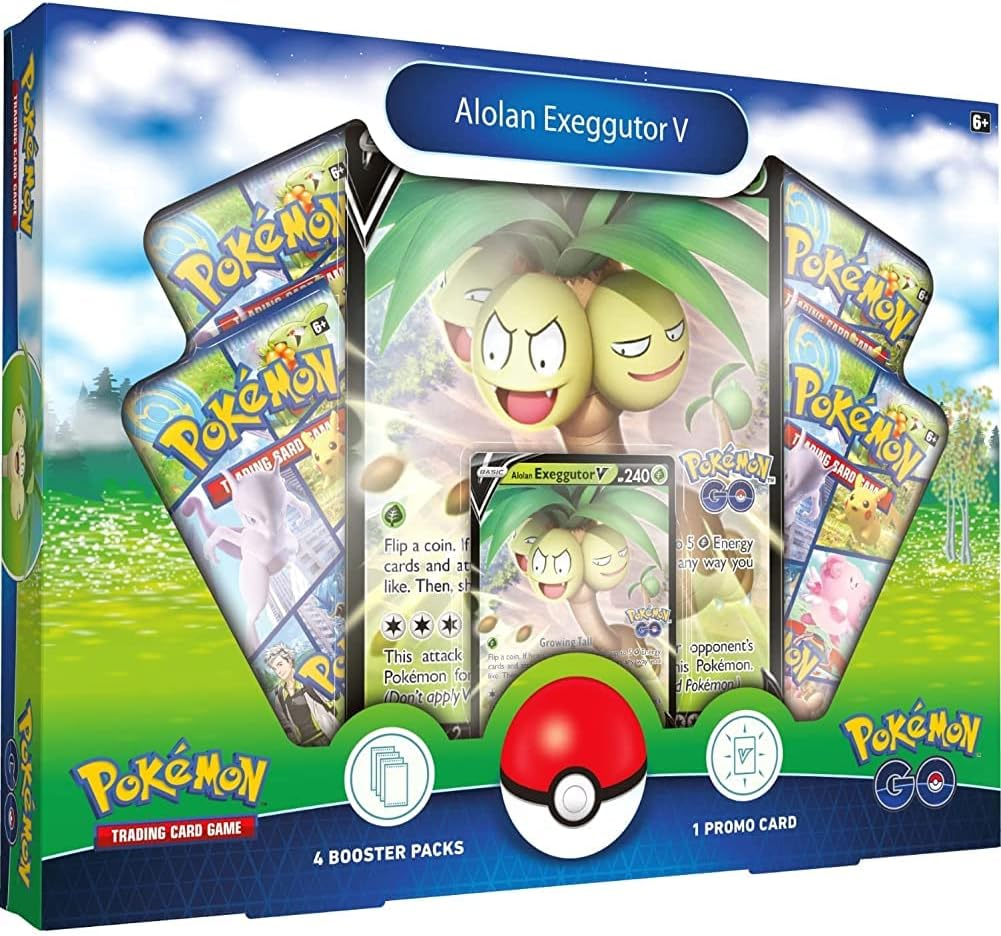 Pok&eacute;mon Alolan Exeggutor V TCG: Pokemon GO Collection Card Game, Multicolour image number 1
