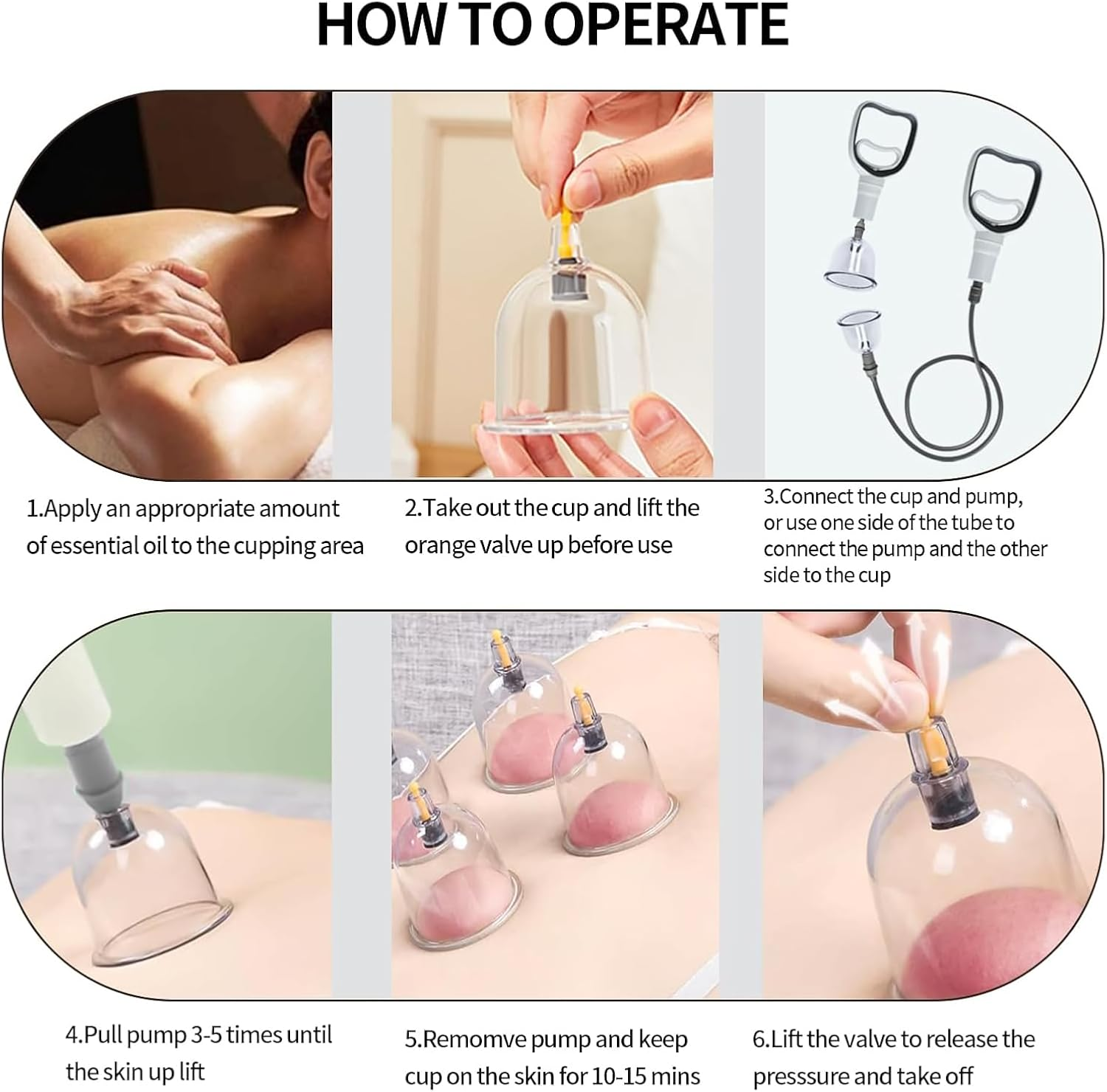 32PCS Cupping Set,Vacuum Therapy Cupping Suction Massager Kit with Pump,Chinese Professional Acupoint Cupping Therapy Hijama for Cellulite Reduction Muscle Pain Relief image number 1