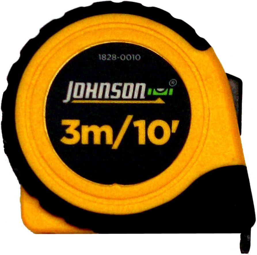 Johnson Level & Tool 1828-0010 Tape Measure Metric, 10-Feet