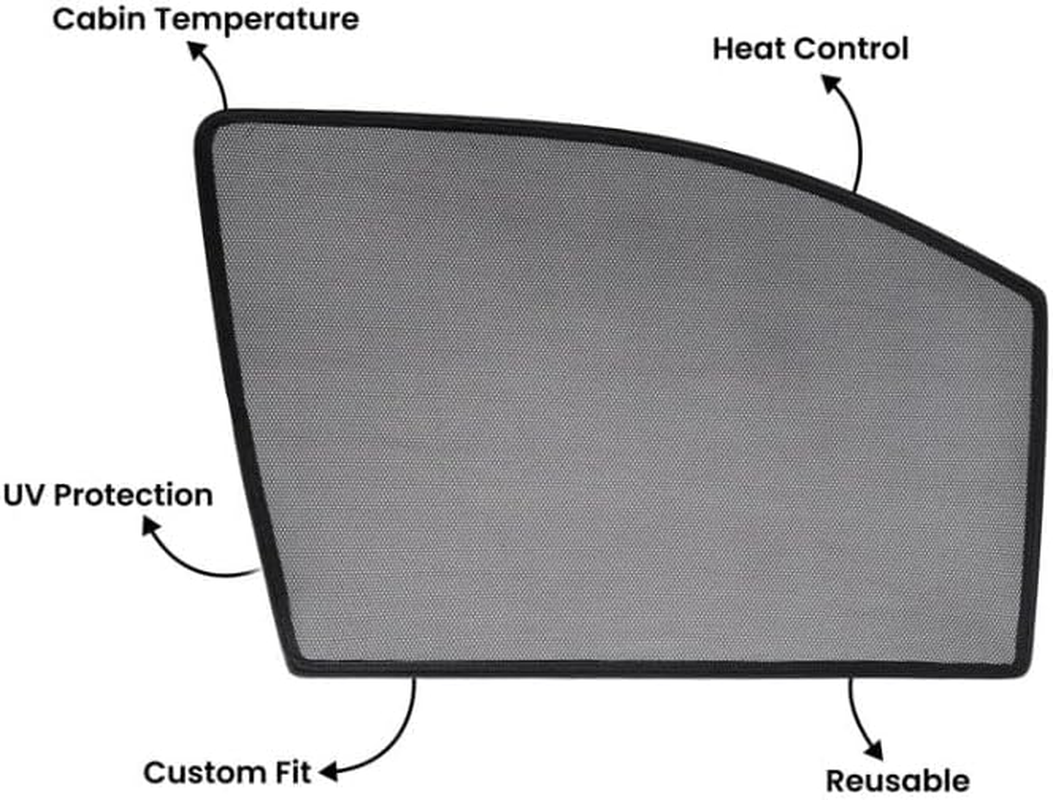 OTTO SHADES Custom Magnetic Mesh Sunshade for Mazda CX-5 2018-2025, Side, Rear & Port Windows Sun Blind for Baby Protection, Uv/Heat Reduction,Privacy Shield (2 Rear + 2 Port Window Shades) image number 3