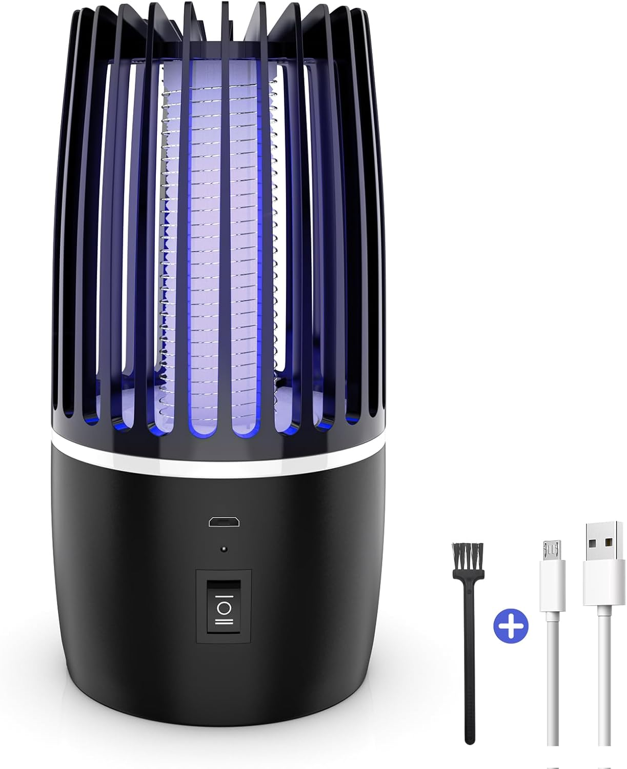 Fly Killer, Mosquito Killer Lamp Electric Fly Zapper Fly Trap, USB Fruit Fly Killer UV Insect Killer Bug Zapper for Bedroom, Camping, Kitchen, Office, Safe Fly Catcher Outdoor Indoor for Home Use image number 5