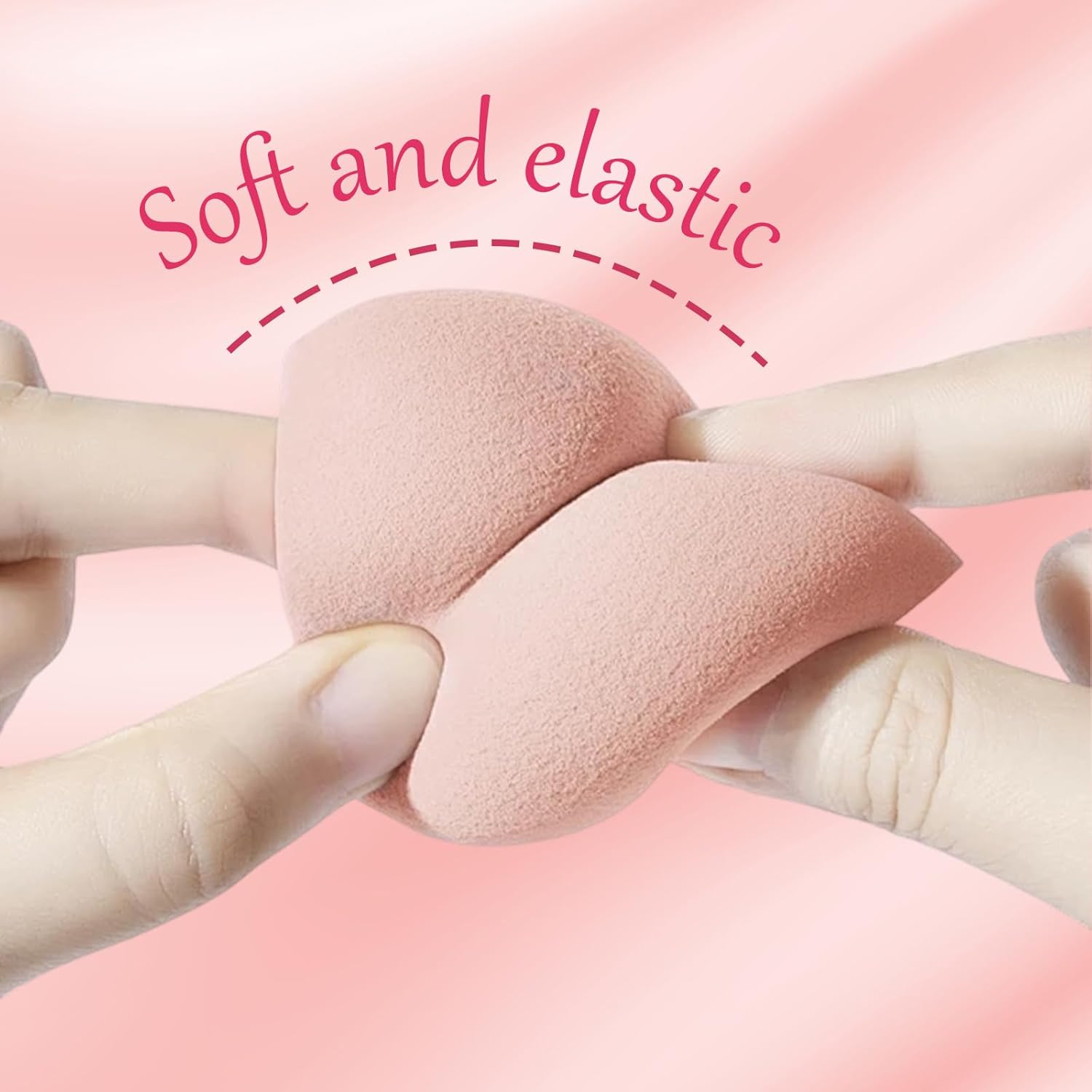 8 Pcs Makeup Sponge Set, Beauty Blender for Liquid Foundation, Powder & Cream, Latex-Free Cosmetic Sponges with Ergonomic Design, Perfect for Daily Makeup and Professional Application image number 4