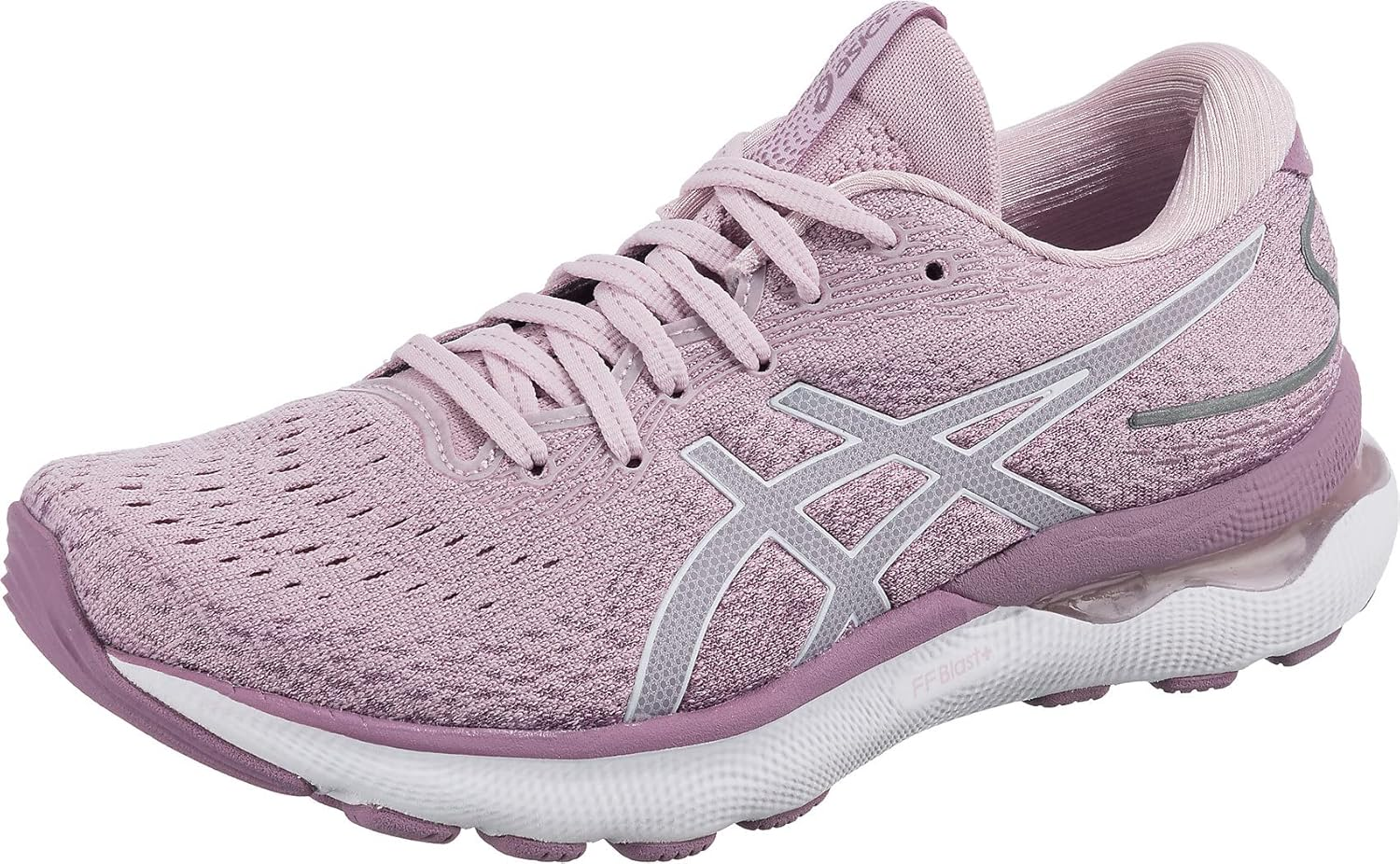 ASICS Womens Gel-Nimbus 24 Cranberry/Frosted Rose Athletic Running Shoes