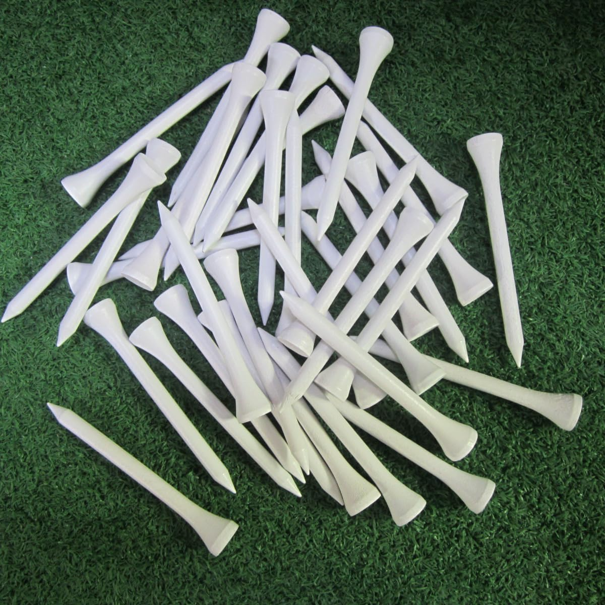 Hh-Golf 1000 Pcs Golf Tees Bulk Wood Tees 2 3/4 Inch (7.0Cm) Tall, Less Friction Professional White Wooden Tees for Clubs image number 2