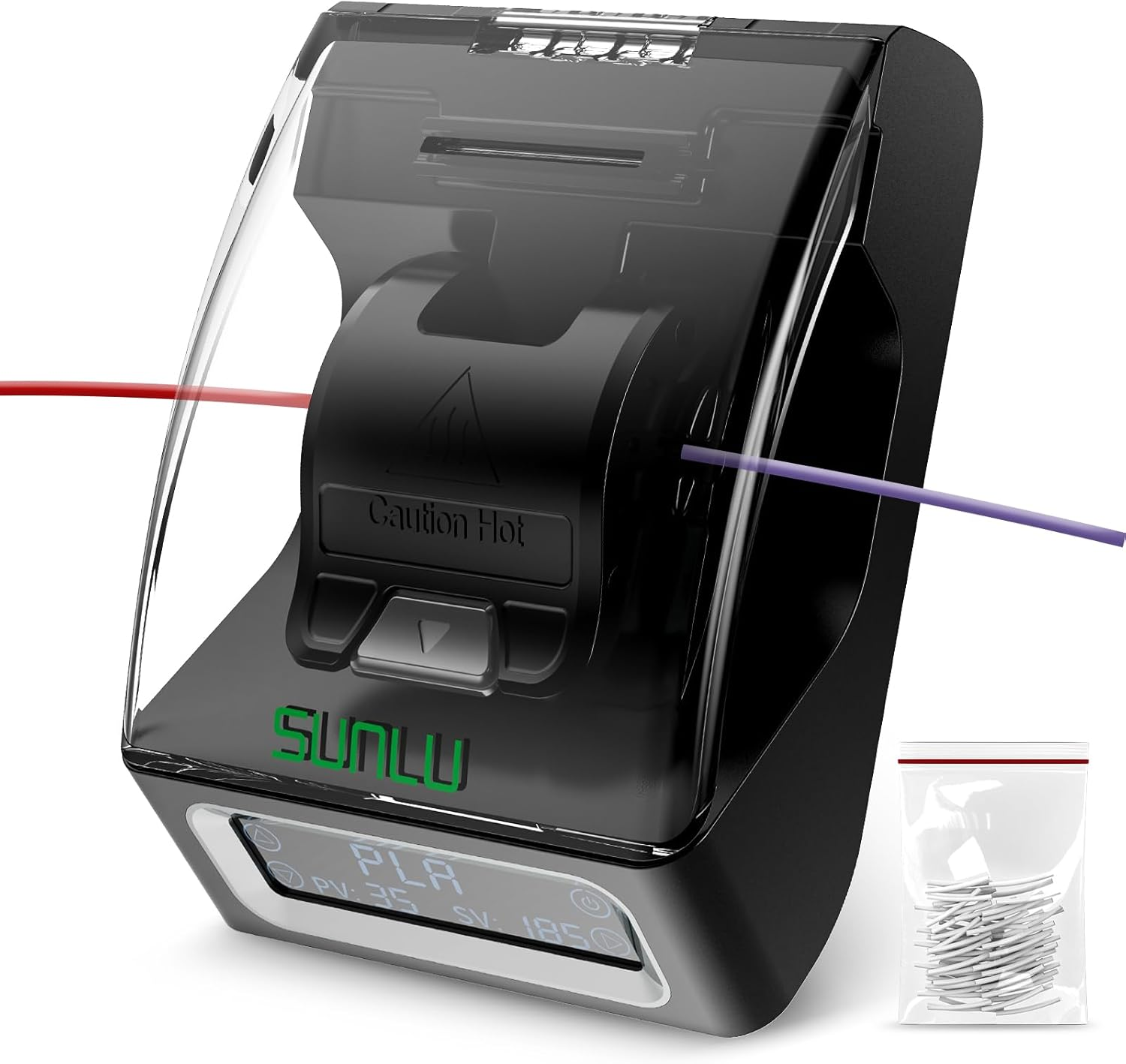 Official Filament Connector, 3D Printer Filament Splicer with 200Pcs PTFE Sleeve for 3D Printer Filament 1.75Mm, Fast Heating up to 240&deg;C, Compatible with PLA PETG TPU ABS PA Nylon image number 4