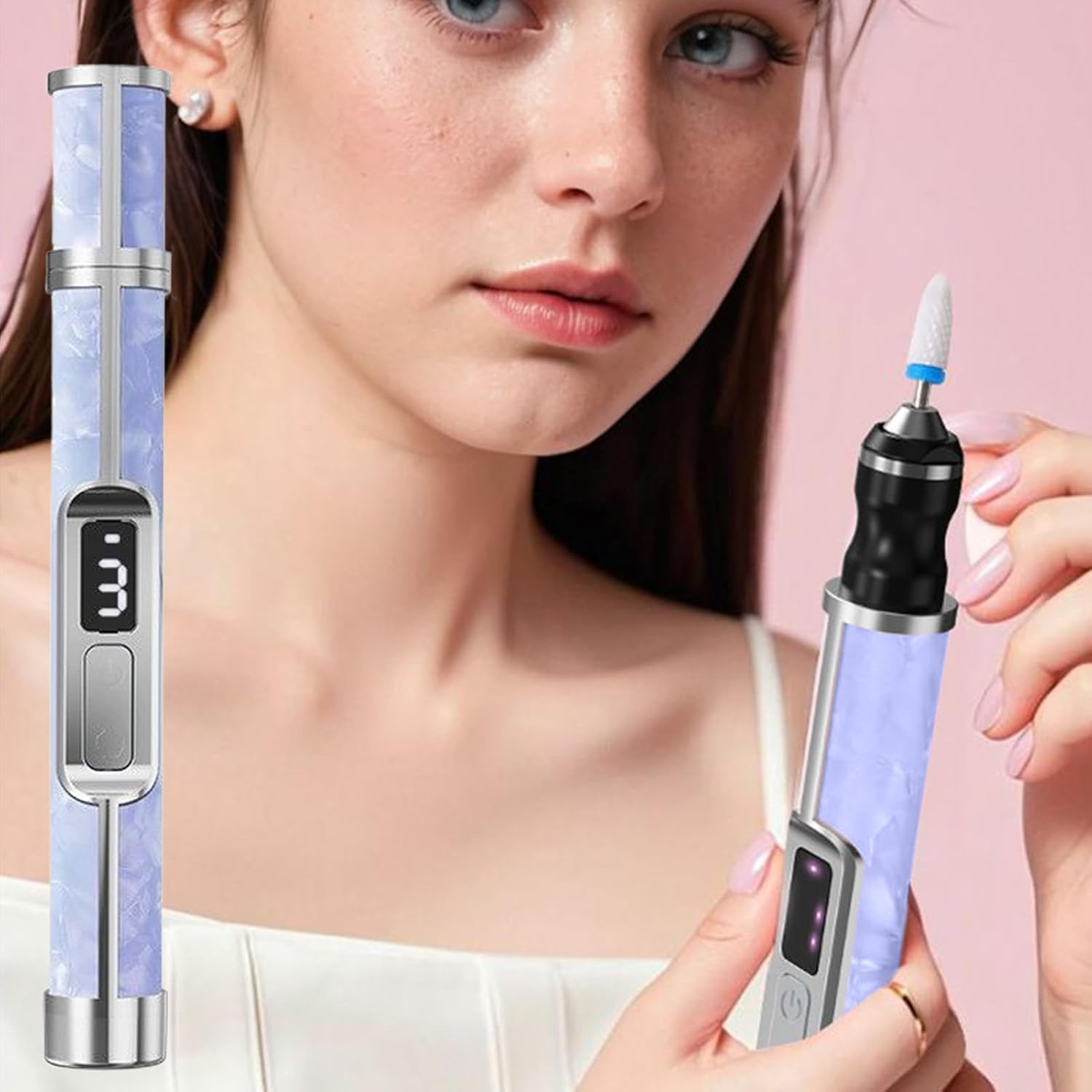 Electric Nail Drill,3 Speeds Thick Toenails File | Portable Thick Toenail Fingernail Grinder for Women Girls Men Travel Outdoor Home Foot Callus Removal image number 6