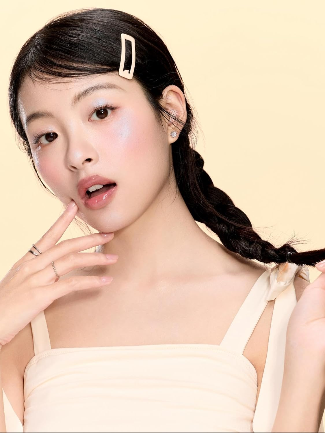 SHEGLAM Lunar Glow Highlighter Face Highlighter Multichrome Glitter Shimmer Highlighter Makeup-Neutron Star image number 1