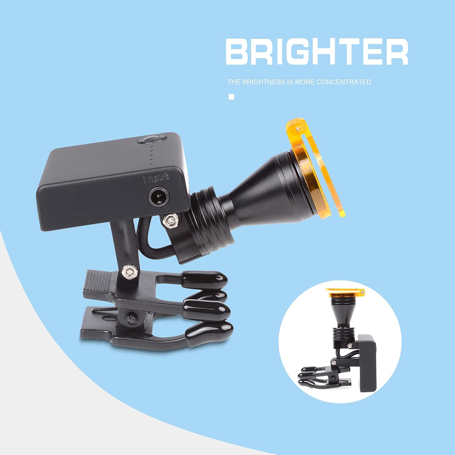 5W LED Headlight for Loupes Glasses,Portable Headlamp LED Adjustable Brightness Head Light Lamp