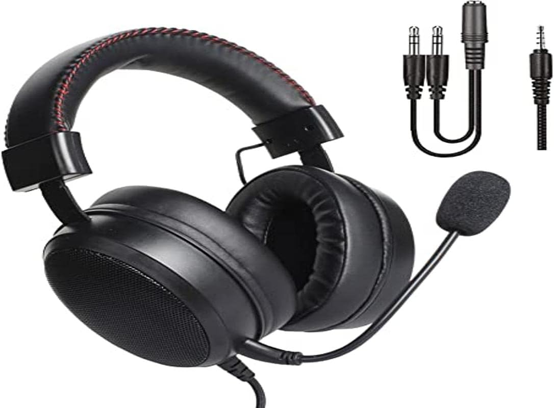 DR1TECH Blackjack+ Gaming Headphones with Cable and Microphone for PS5 Console [3D Audio], PS4, Xbox and Smartphone - 40 Mm over Ear Headphones Driver with Audio Stereo (Full Immersion) image number 3