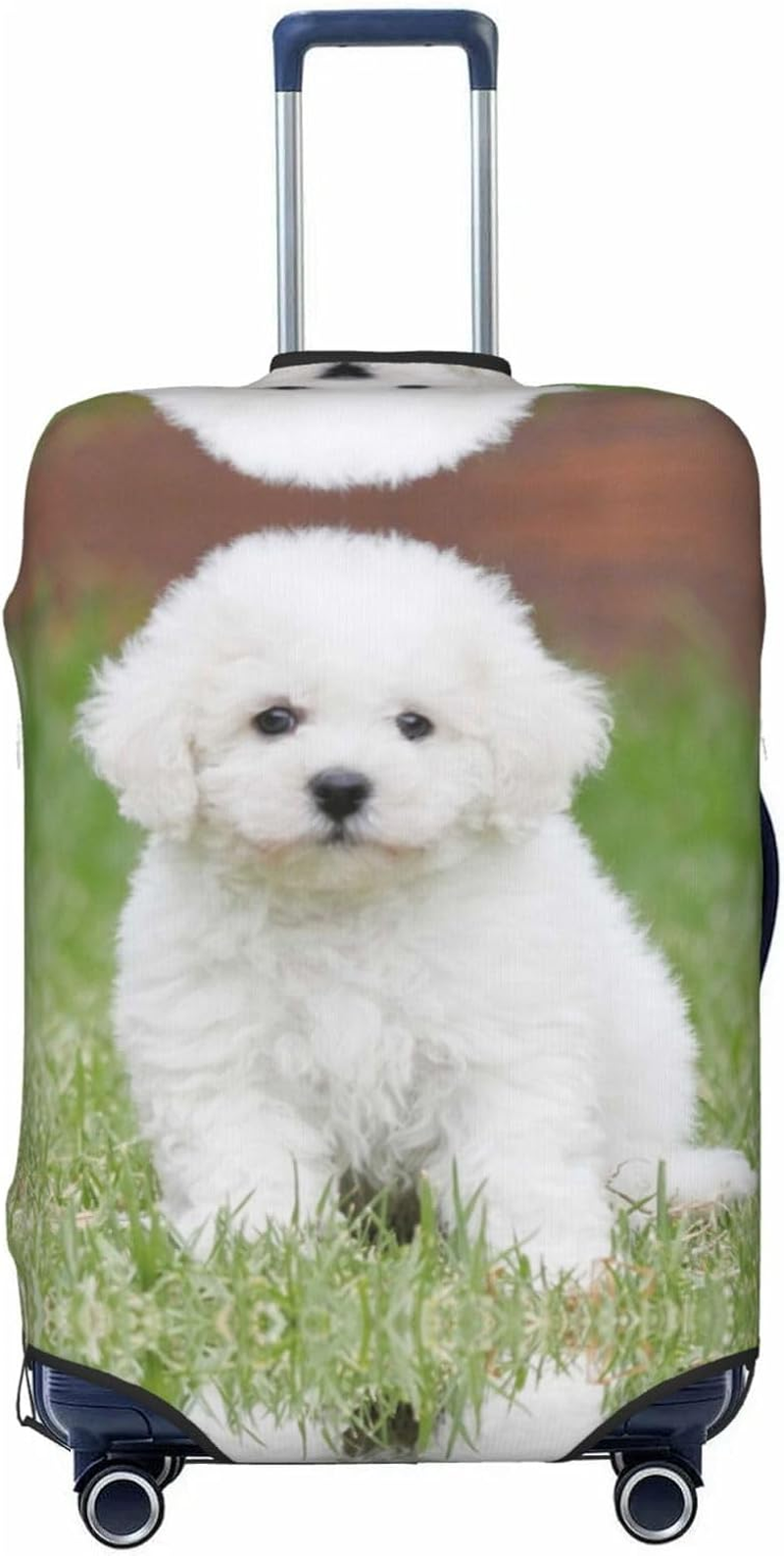 COMAAM Cute Panda and Sloth Elastic Luggage Compartment Protective Cover Luggage Cover Protector Suitable for Luggage of 18-32 Inches, Colorful Roller Skates, Large