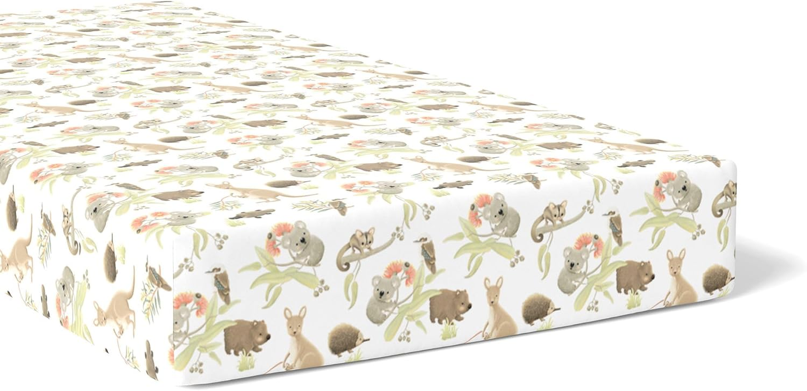 Bubba Blue New Aussie Animal Cot Fitted Sheet
