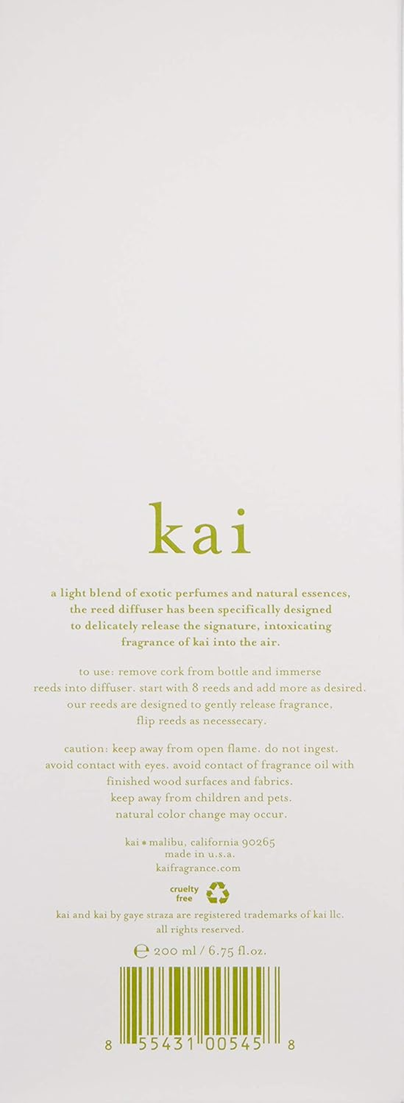 Kai Reed Diffuser 200Ml/6.75Oz image number 4