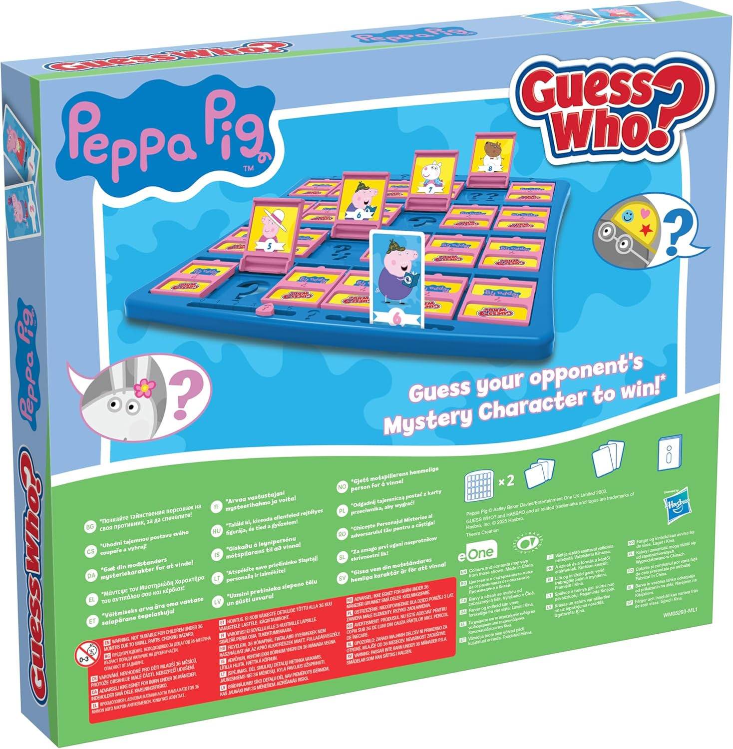 Winning Moves Guess Who? Peppa Pig Edition - Guessing Board Game about Your Favourite Characters from Peppa Pig - 2 Players Aged 6+ image number 2