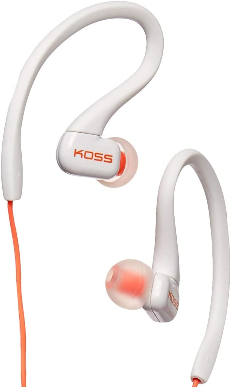 Koss Ksc32I C Sport Clip Headphones, Coral image number 1