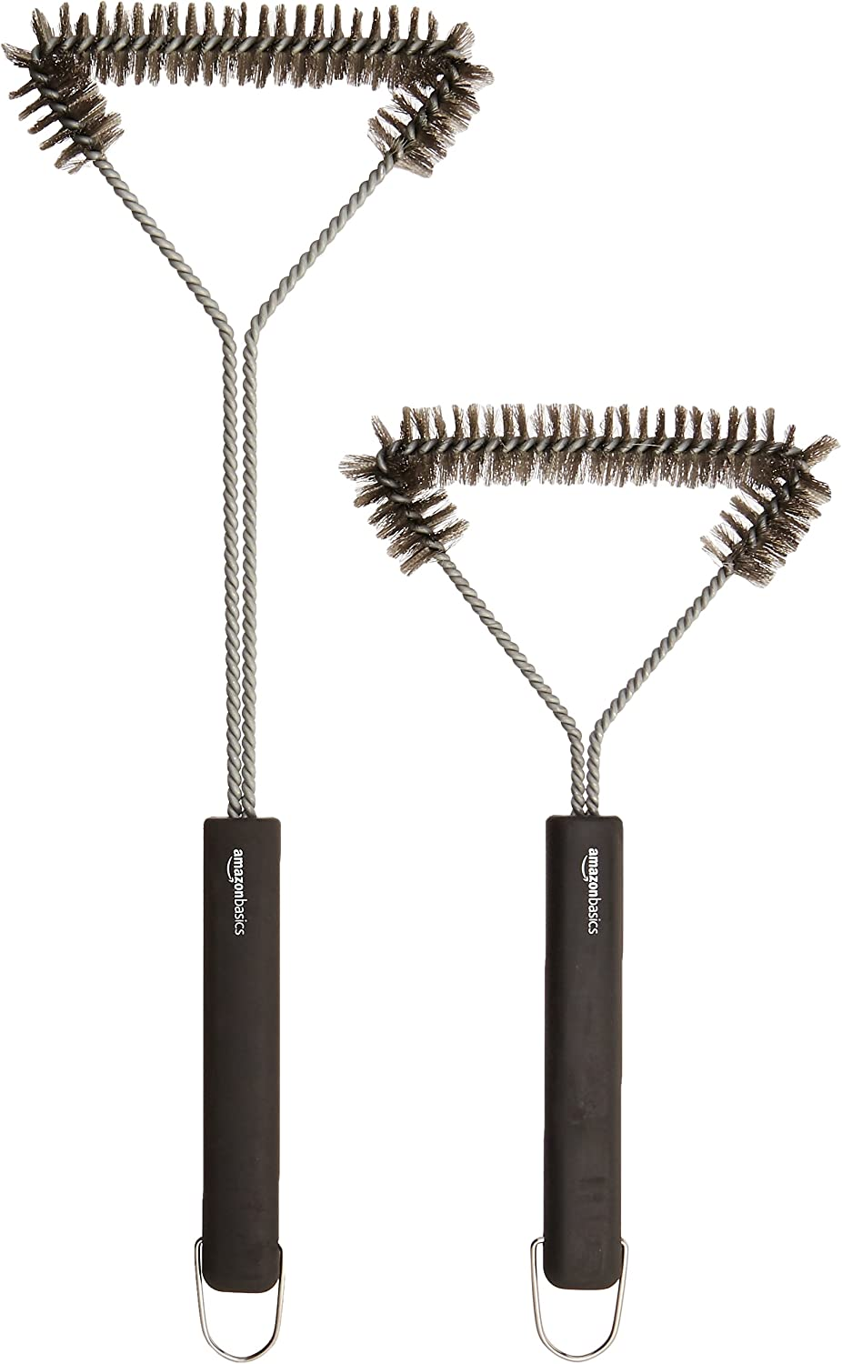 Amazon Basics AB-12-3-GB 3-Sided Grill Brush, 31Cms, Black image number 5