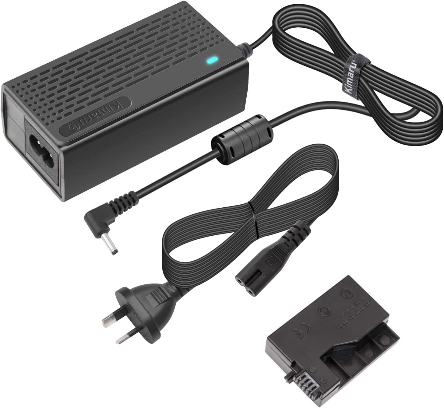 Kimaru ACK-E8 AC Power Adapter LP-E8 Dummy Battery DR-E8 DC Coupler Kit for Canon T2I, T3I, T4I, T5I, Kiss X4, Kiss X5, Kiss X6I, Kiss X7I, 700D, 650D, 600D, 550D Cameras. image number 2