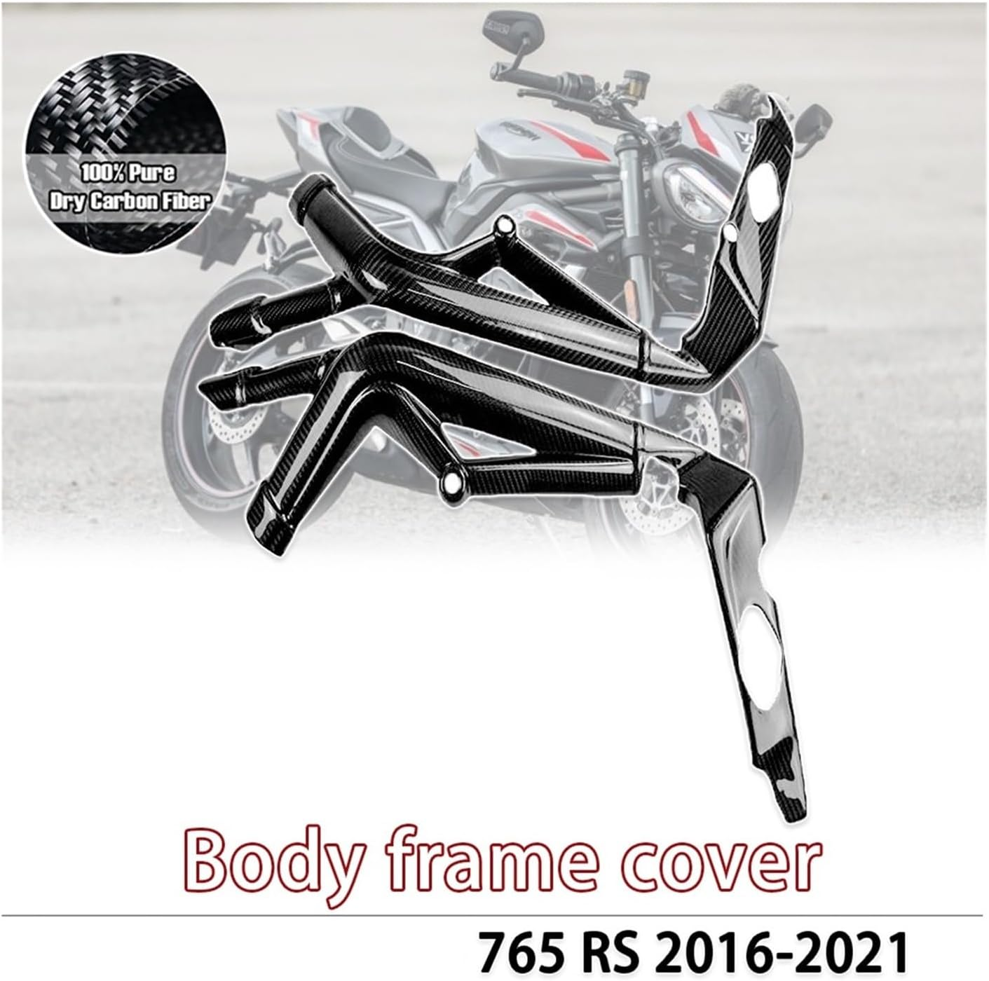 Compatible with Street Triple 765RS 2016-2021 2020 2019 100% Full Dry 3K Carbon Fiber Body Frame Covers Motorcycle Accessories image number 5