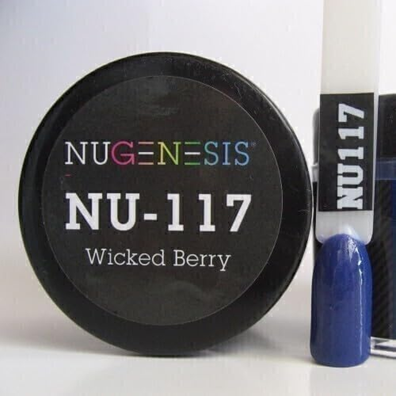 Nugenesis Dipping Powder Nail System Color NU-117 - Wicked Berry - 43G