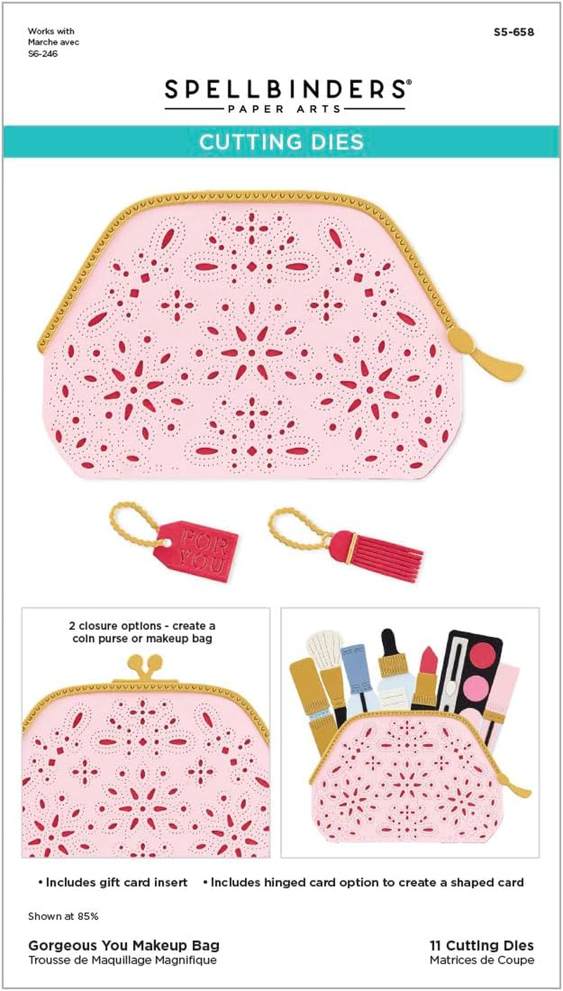 Spellbinders Gorgeous You Makeup Bag Etched Dies from the Gorgeous You Collection image number 1