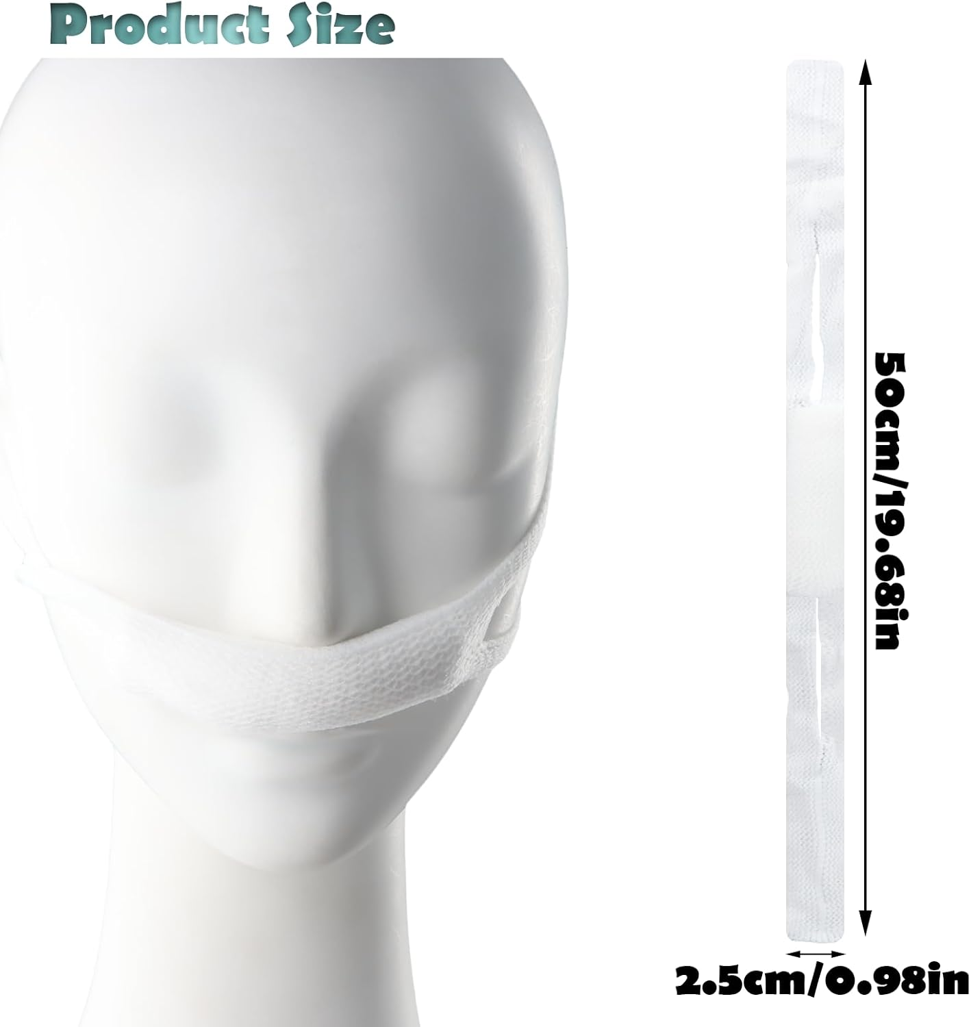 20Pcs Elastic Adjustable Nasal Bandage Set | Comfortable & Easy to Use | Absorbent Gauze for Effective Dressing Care | Bandage for Fixing Dressings image number 1