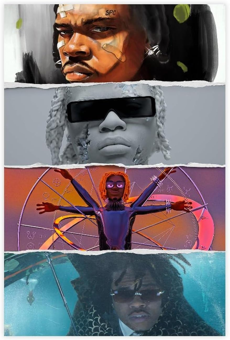 YEZLH Travis Poster Scott Utopia Music Album Cover Signed Limited Canvas Poster Wall Art Decor Print Picture Paintings for Living Room Bedroom Decoration Unframe:12X18Inch(30X45Cm)