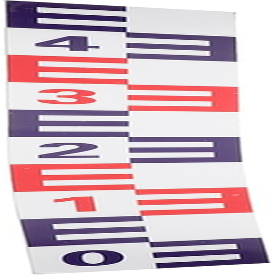 Reflective Water Level Gauge Sticker Aluminum Self-Adhesive Pool Ruler for Accurate Water Height Measurement with Clear Scale and Easy Application and Corrosion-Resistant Red Blue image number 6