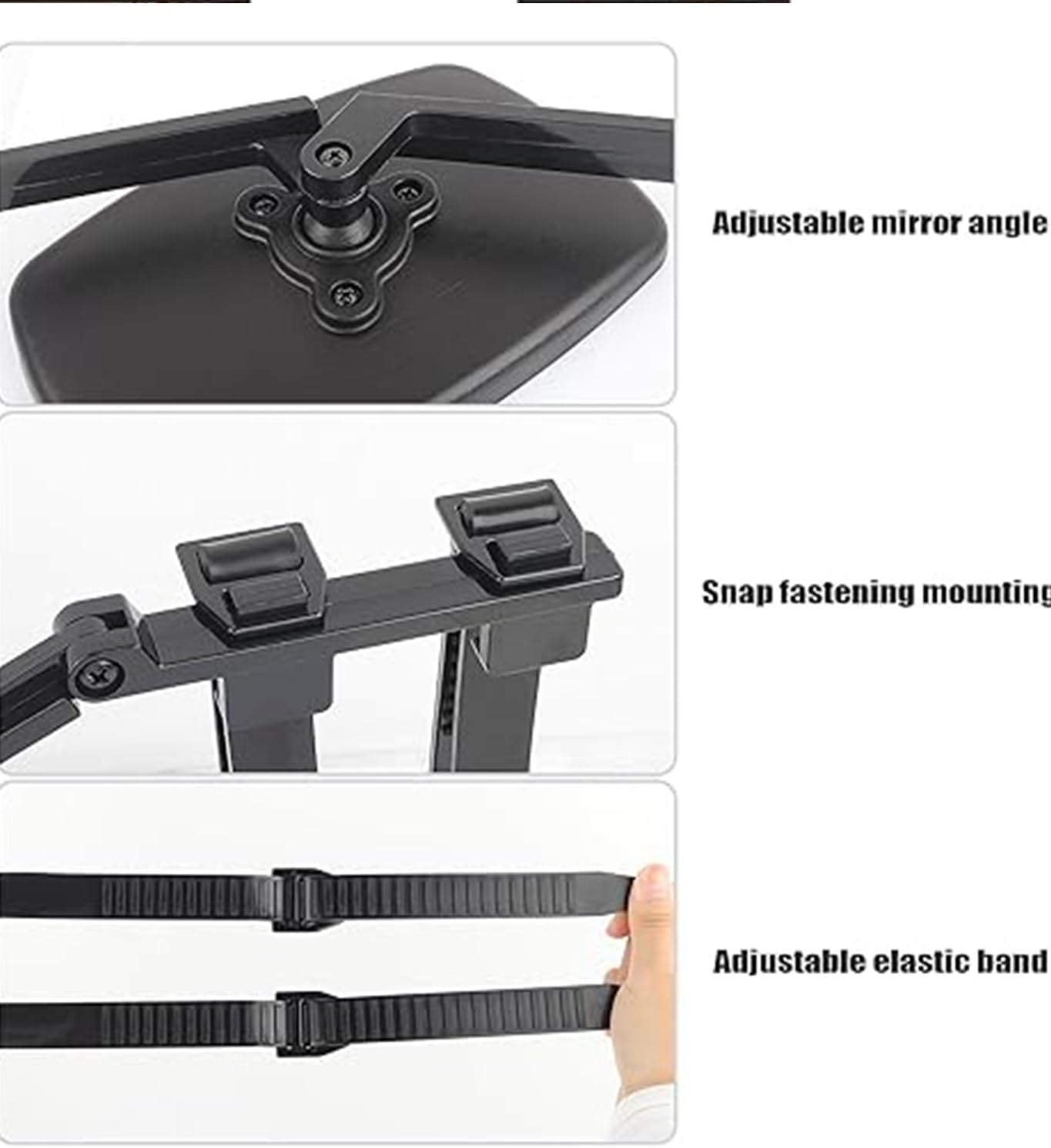 2 Pcs Towing Mirrors Extenders Trailer Universal Clip，Versatile Towing Accessories for Improved Safety and Visibility