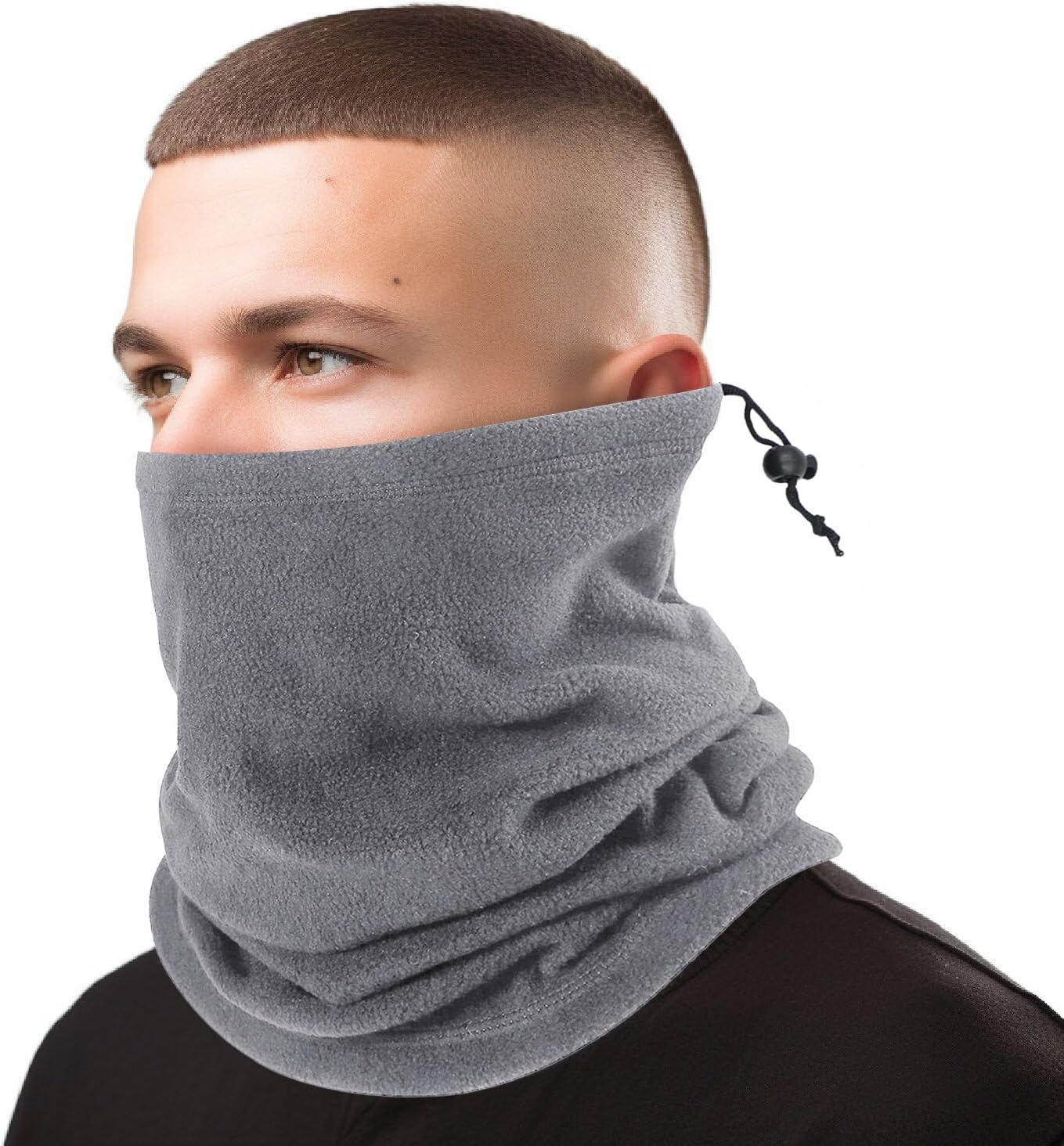 TOPTIE Unisex Warm Fleece Neck Gaiter - Soft & Stretchy Face Mask, Multifunctional Tube for Running, Cycling, Everyday Use