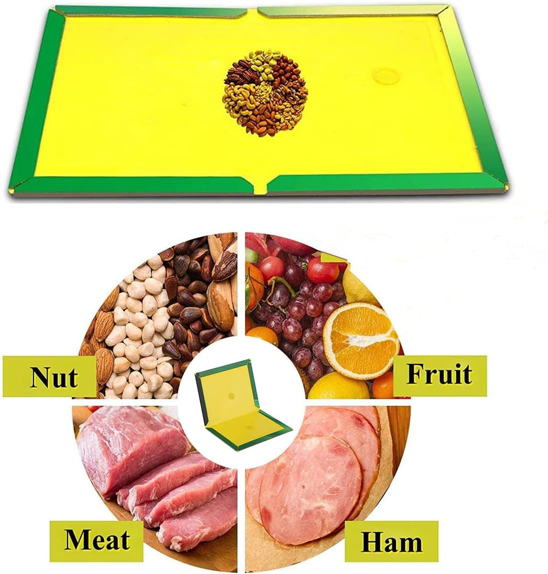 Sticky Traps,Adhesive Board,Suitable for Various Traps,Super Strong Adhesive Pad,Efficient Foldable Adhesive Trap Board,Indoor,Outdoor Garage Kitchen Garden Traps(10Pack) image number 5