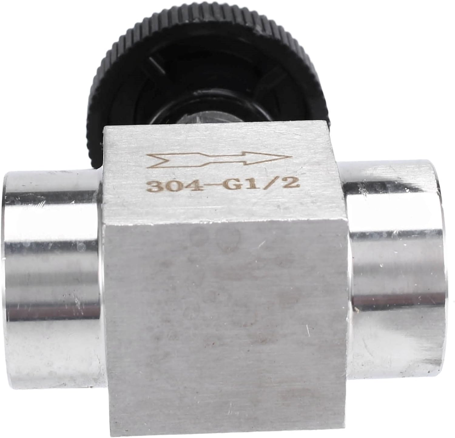 Aribrnten 1/2 Inch Equal Female Thread 304 Stainless Steel Flow Control Shut off Needle Valve image number 4