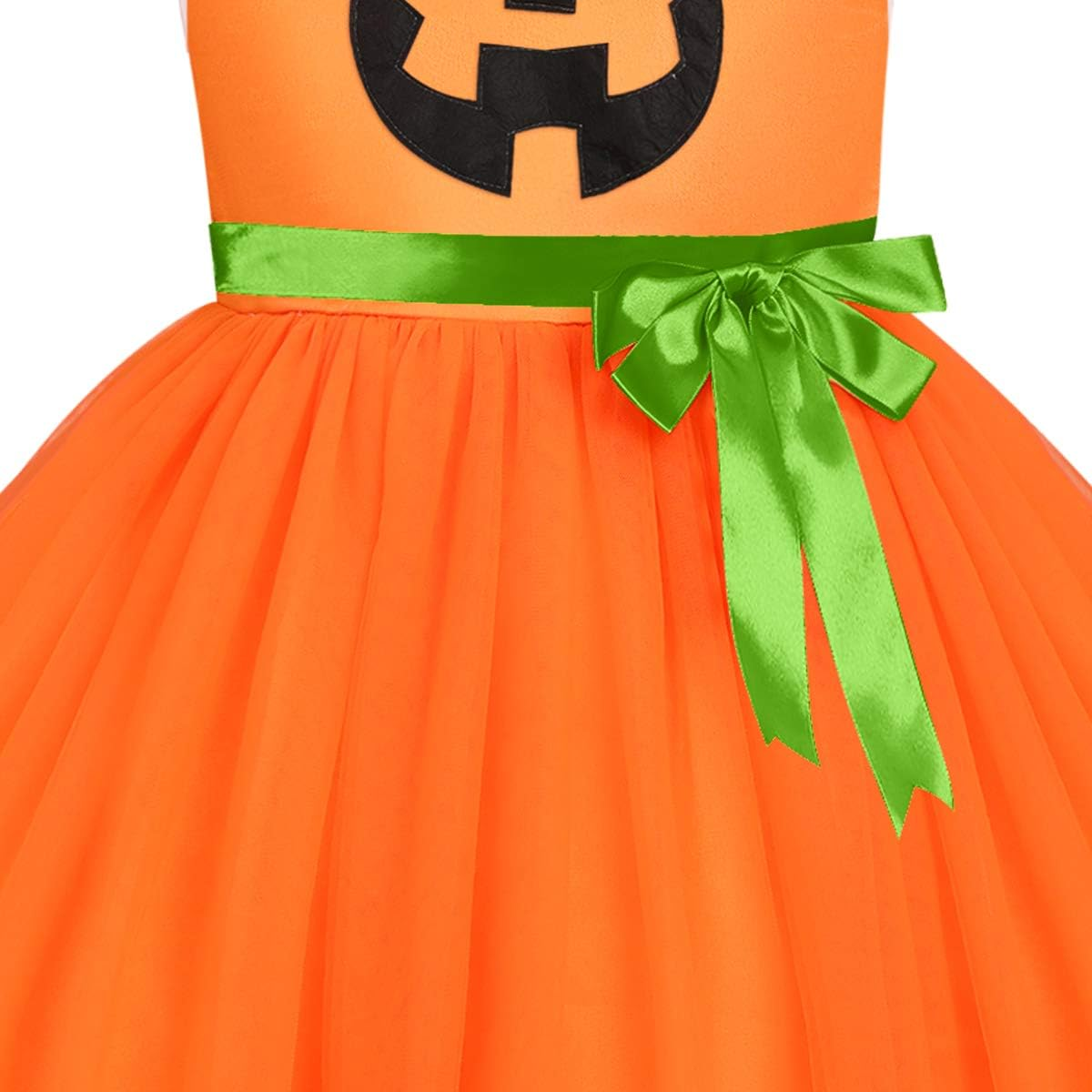First Halloween Princess Dress up Costume for Newborn Toddler Baby Girls Tutu Cartoon Pumpkin Ghost Pageant Birthday Wedding Party Fancy Photo Prop Christmas Carnival Cosplay Clothes Infant Playwear