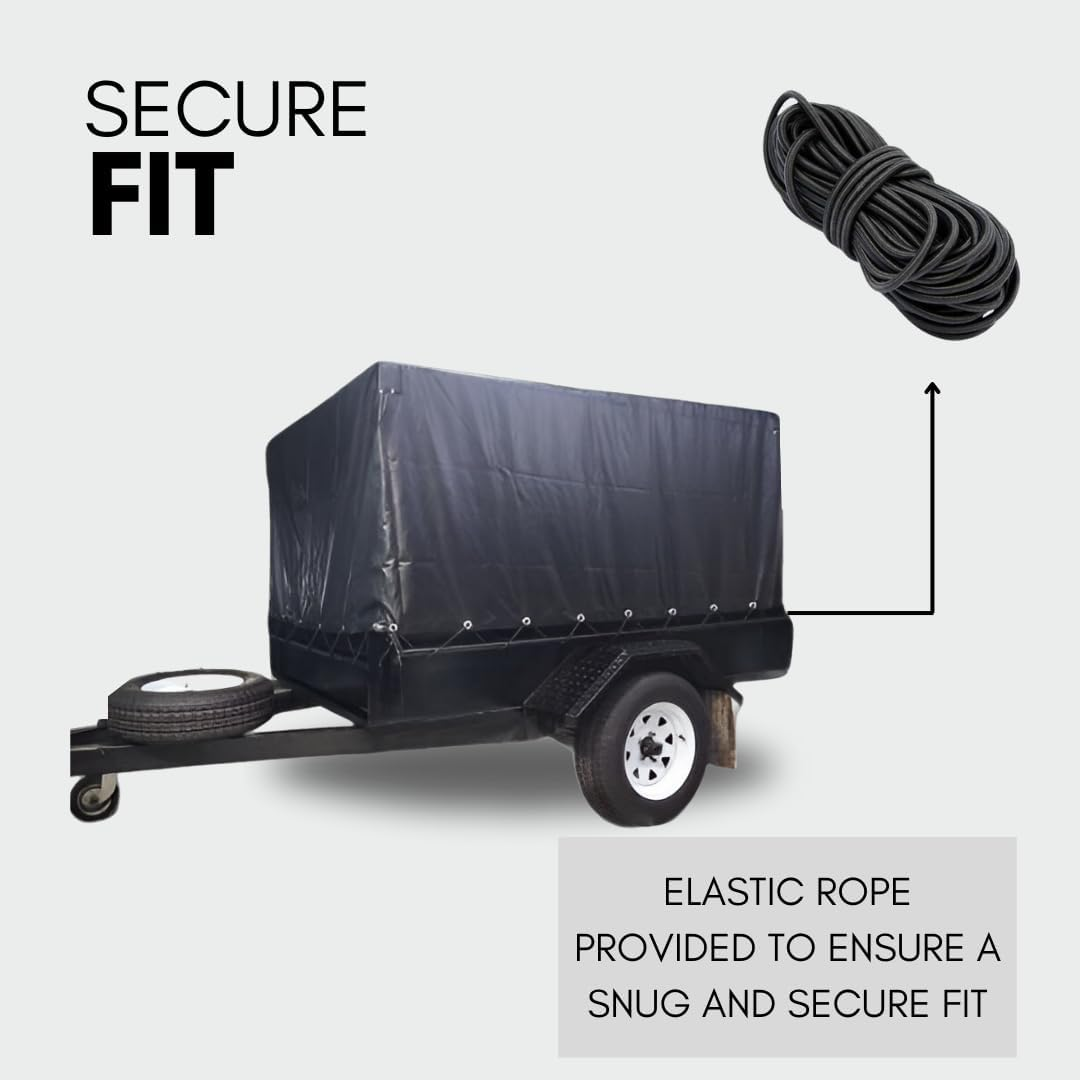 Trailer Cage Cover 7X5X3 - High Quality Weatherproof & Durable image number 5