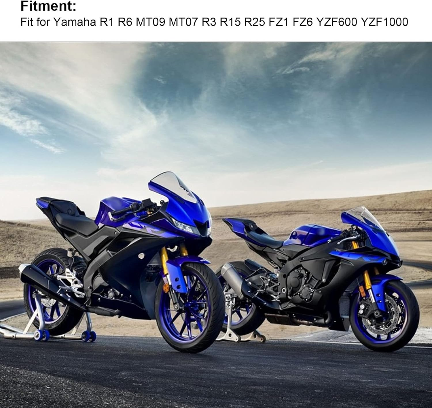 EVTSCAN 1 Pair Titanium Alloy Motorcycle Footpeg for YZF R1 2002-2012 and YZF R6 2003-2011, Direct Bolt-On Replacement for R1 R6 MT09 MT07 image number 5