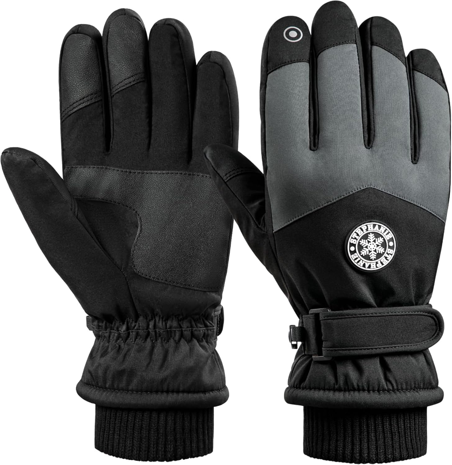 Ski & Snow Gloves, Waterproof Touchscreen Cold-Weather Gloves with Thermal Insulation for Skiing, Snowboarding, Cycling, Hiking - Unisex Windproof Hand Warming image number 3
