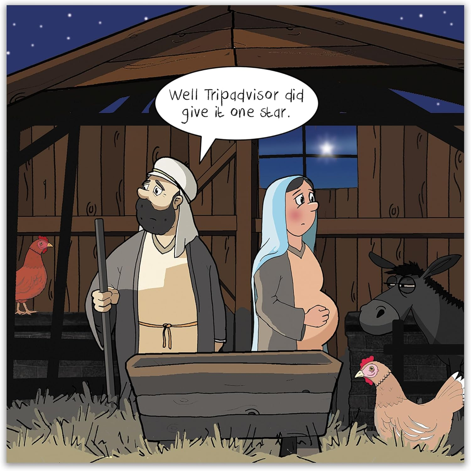 Twizler Merry Christmas Card with Trip Advisor - Happy Christmas Card - Xmas Card - Funny Christmas Card - Womens Christmas Card - Mens Christmas Card - Female Christmas Card - Male Christmas Card image number 3