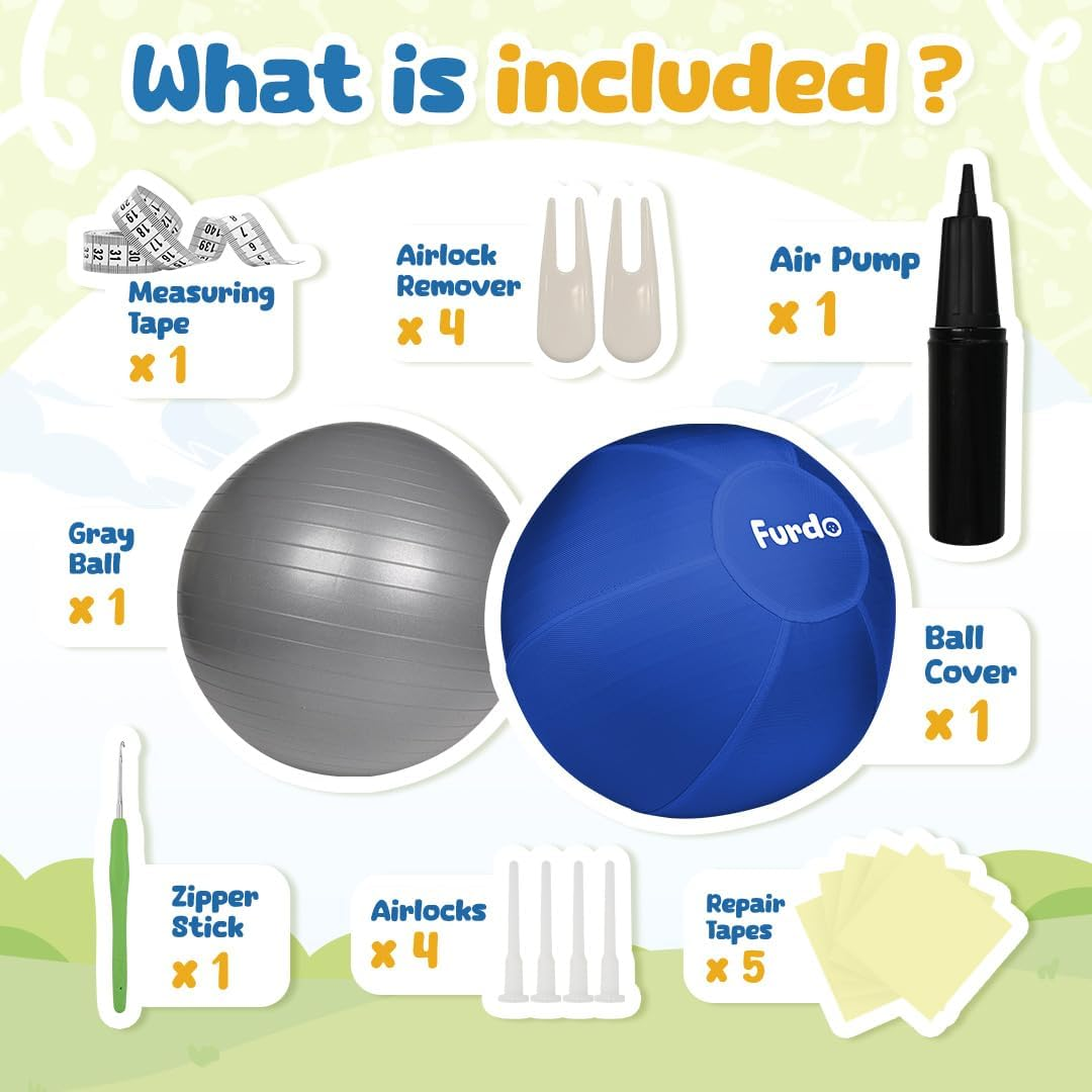 Furdo Herding Ball for Dogs - Blue