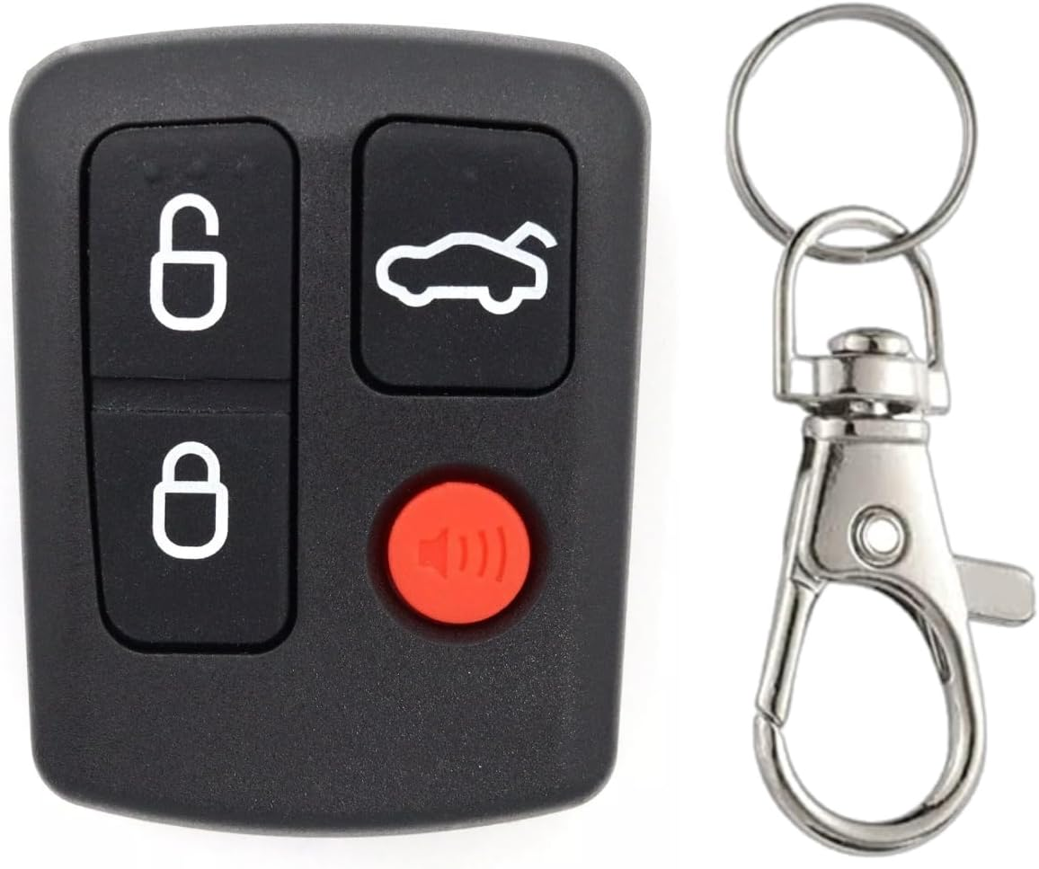 QSDIYRF 4-Button Car Remote Compatible with Ford Falcon/Fairmont/Fairlane BA BF 2002-2010 Series, Works for Xr6/Xr8/Fpv/Territory SX SY 2002-2010 Models, 433Mhz Complete Remote Replacement, 1 Pack image number 1