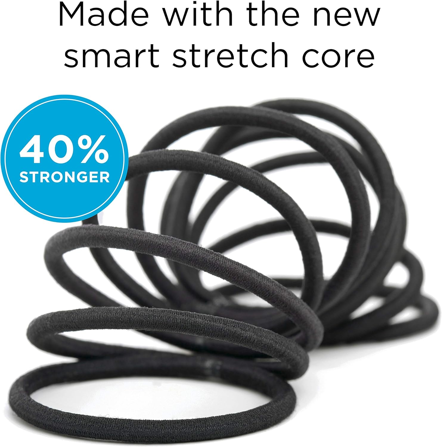 Goody Hair Women'S Braided Hair Elastics Black 4Mm for Medium Hair, 32 Count, Pack of 3 image number 4