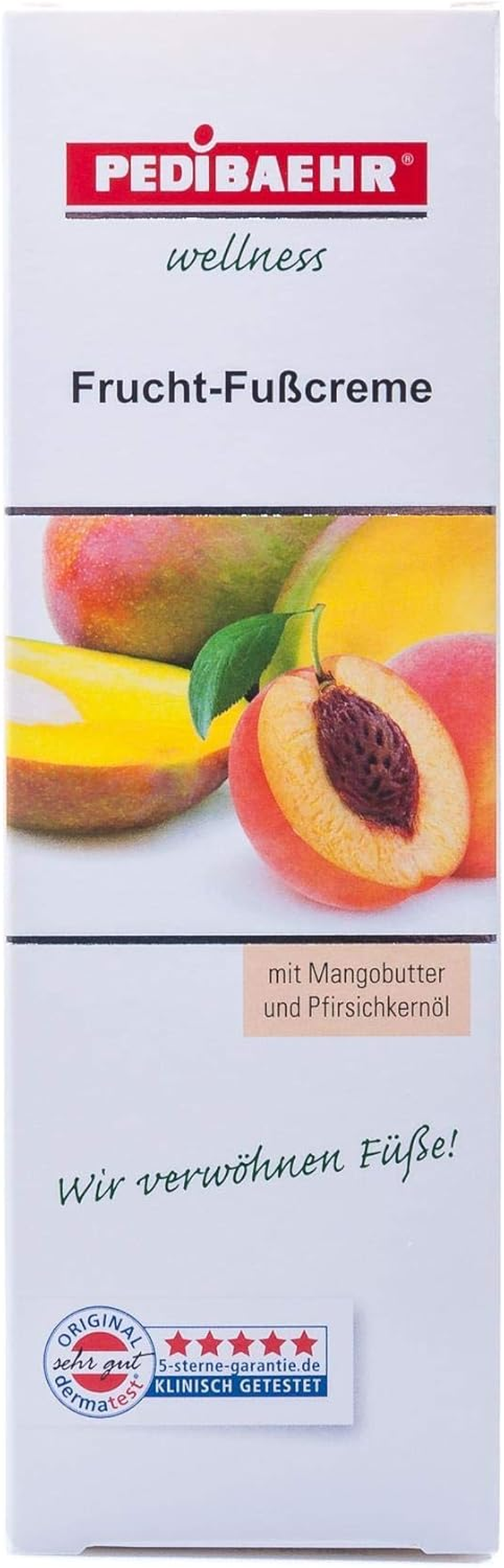 Pedibaehr, Fruit Foot Cream with Mango Butter and Peach Seed Oil, Foot Care for All Skin Types, 125 Ml image number 3