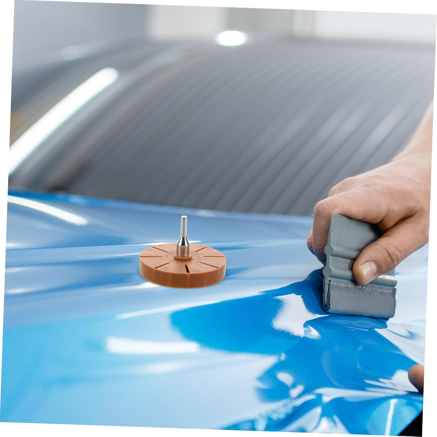 Vaguelly Glue Removal Tray for Car Stickers Adhesive Remover for Fabrics Vinyl Remover Tool for Decal Eraser Sticker Removal Scraper for Automotive Trim Tools for Car Scratch image number 6