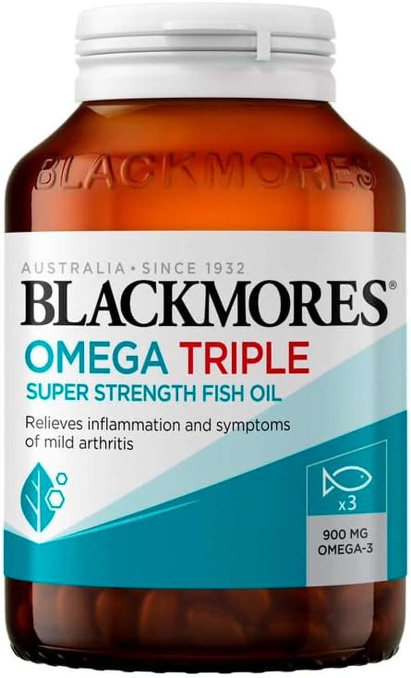 Blackmores Omega Triple Super Strength Fish Oil 60 Capsules