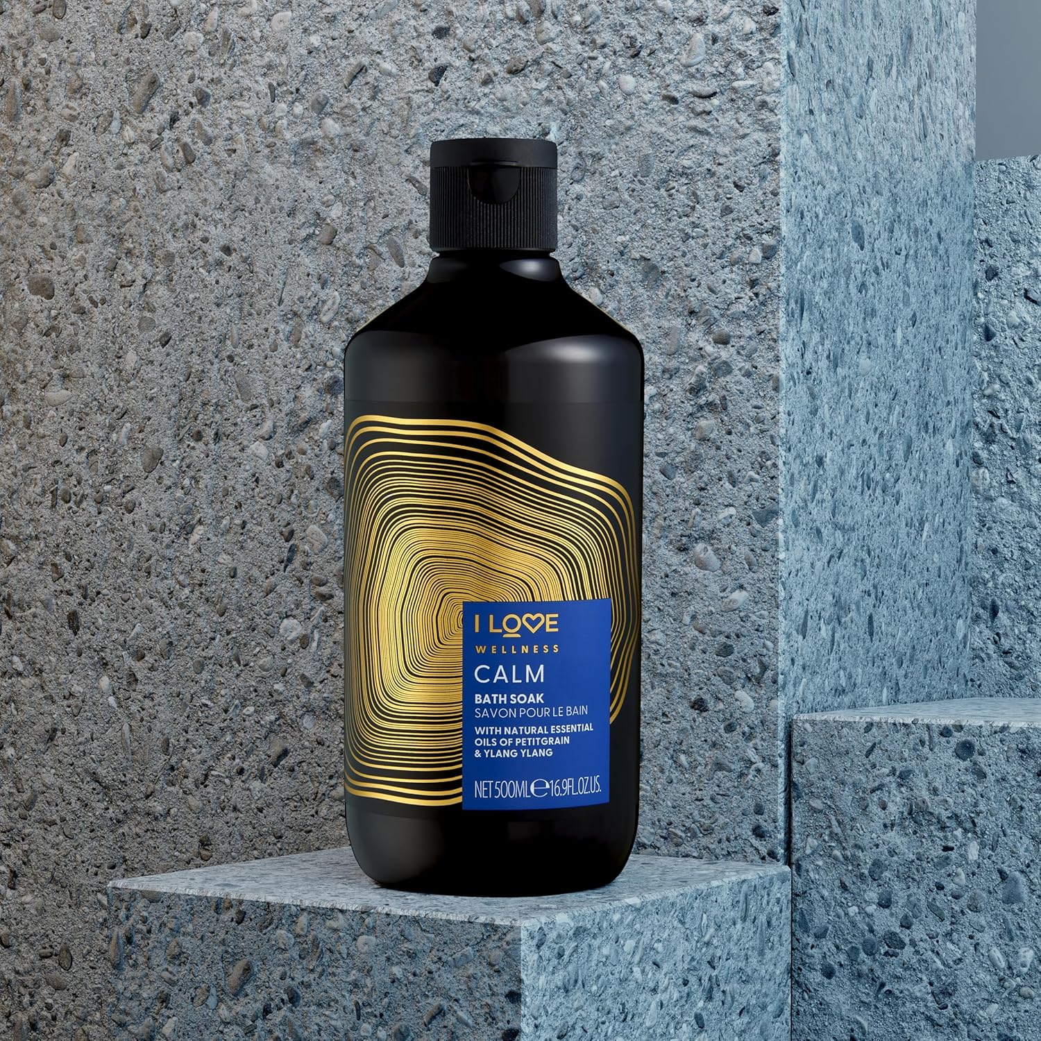 I Love Wellness CALM Bath Soak, with Natural Essential Oils of Petitgrain & Ylang Ylang, Fragranced Bath Soak, Invigorating Aroma, Vegetarian & Vegan-Friendly - 500Ml image number 3