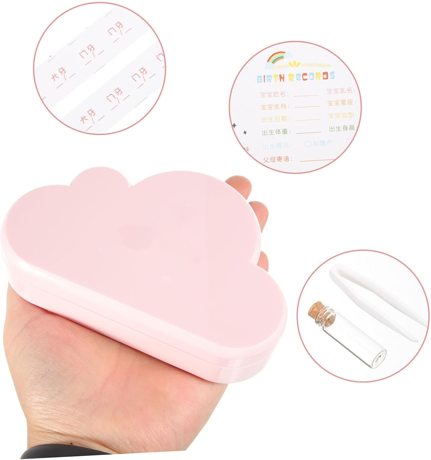 Cabilock Tooth Box Removable Lid Boys and Girls Teeth Storage Case Plastic Organizer image number 4